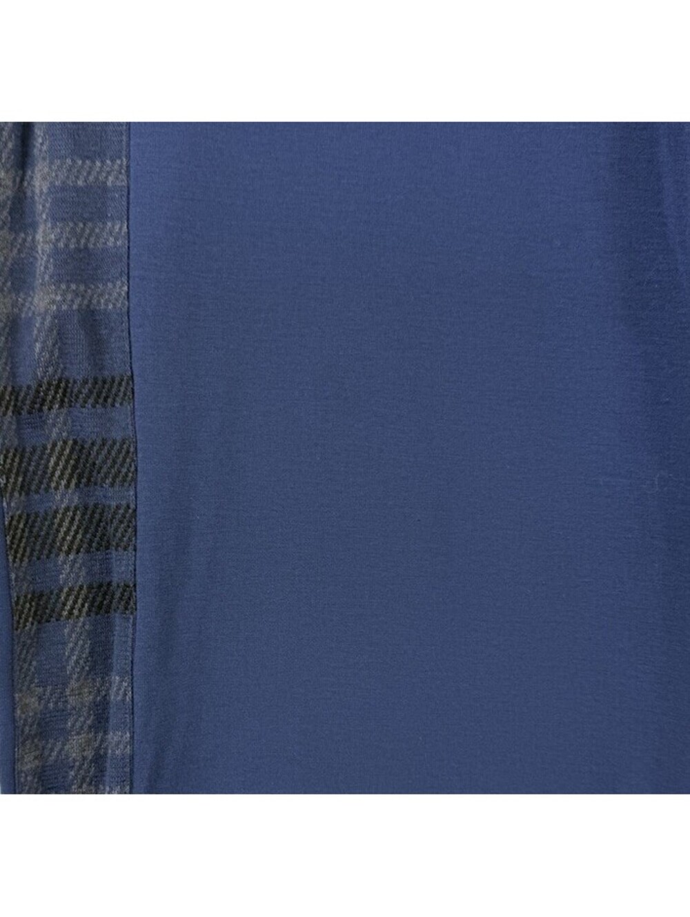 Women With Control Pants XS Blue Pull On Blue Straight Leg Plaid Knit Womens
